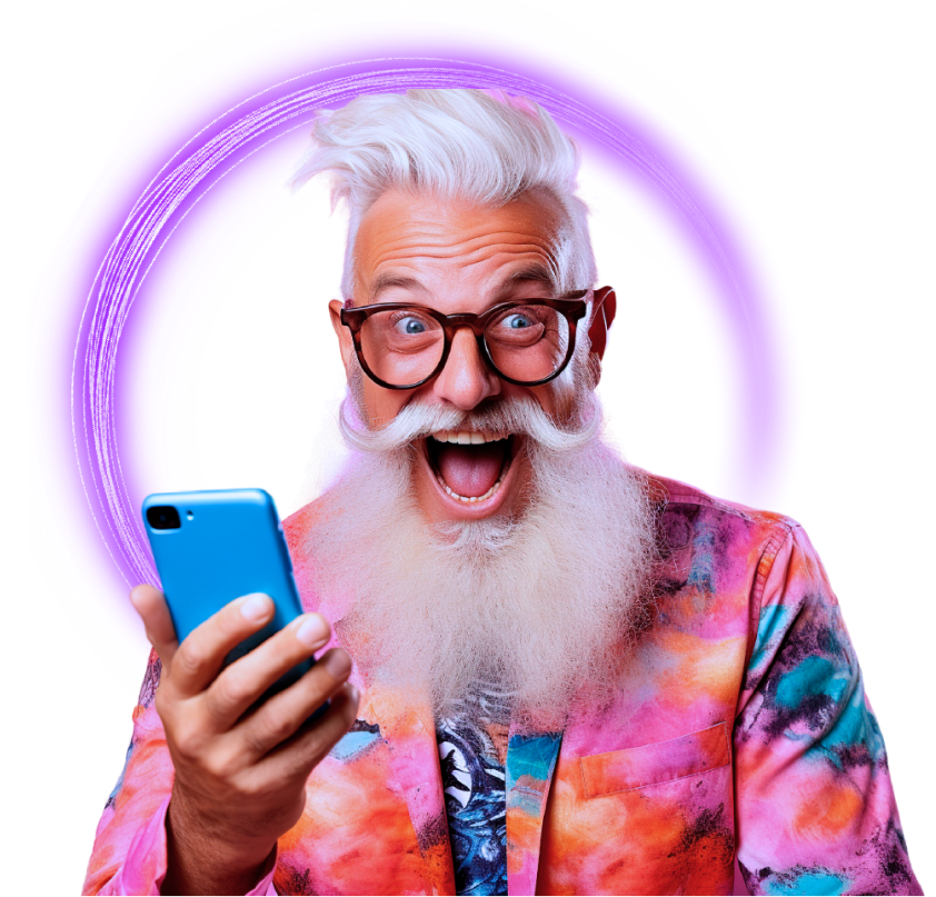 Cliente GIGAfy satisfeito com a internet fibra